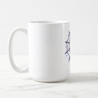 Niedliches Cartoon Auge im Funkelnd Web Kaffeetasse