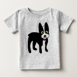 Niedliches Cartoon-Boston-Terrier-Shirt für Baby T-shirt