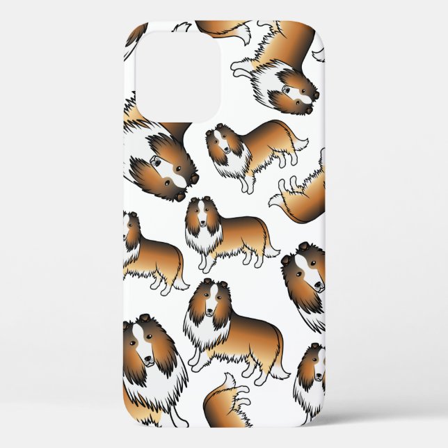 Niedliches Cartoon Dog-Muster für Sable Rough Coll Case-Mate iPhone Hülle (Rückseite)