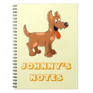 Niedliches Cartoon Dog-Notenbuch Notizblock