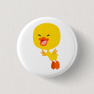 Niedliches Cartoon-Duckling-Button-Abzeichen Button