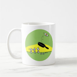 Niedliches Cartoon Ei Gymnastik Backflip Funny Fun Tasse