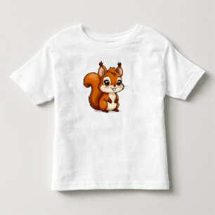 Niedliches Cartoon-Eichhörnchen mit großen Augen Kleinkind T-shirt