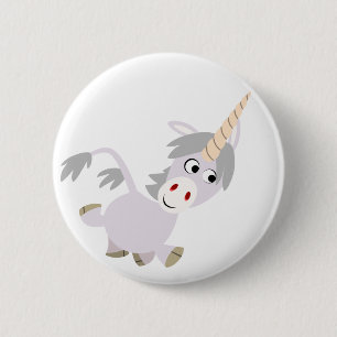 Niedliches Cartoon Unicorn Button Abzeichen