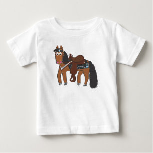 Niedliches Cartoon-Western-Pferd Baby T-shirt