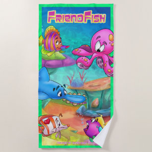 niedliches CartoonBadetuch Strandtuch