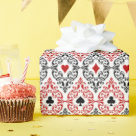 niedliches Casino oder Poker Party Geschenkpapier