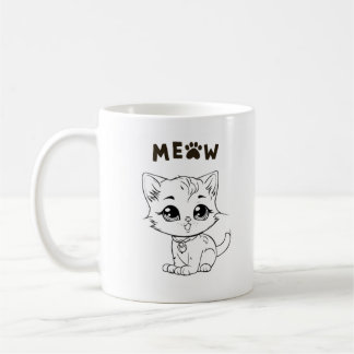Niedliches Cat Coffee Tasse Design