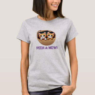 Niedliches Cat Couple Liebe & Freundschaft T-Shirt