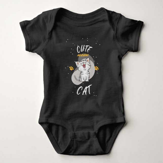 Niedliches CAT-Design Baby Strampler (Vorderseite)