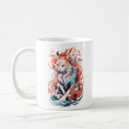 Niedliches Cat-Design im neo-traditionellen Stil Kaffeetasse