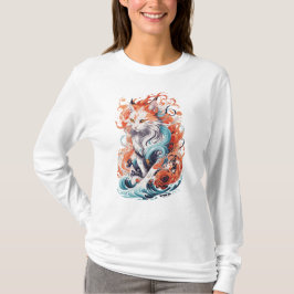 Niedliches Cat-Design im neo-traditionellen Stil T-Shirt