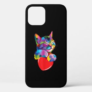 Niedliches Cat Geschenk für Kitten Liebhaber Farbe Case-Mate iPhone Hülle