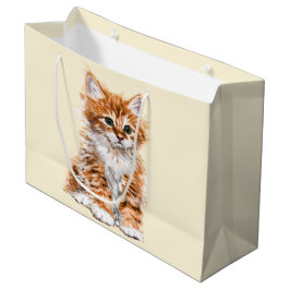 Niedliches Cat Gift Bag Große Geschenktüte