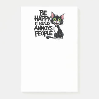 Niedliches Cat Lover Geschenk Sarcastic Kitty Spaß Post-it Klebezettel