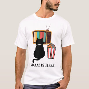 NIEDLICHES CAT-RETRO KANN DEN PERSONALISIERTEN NAM T-Shirt