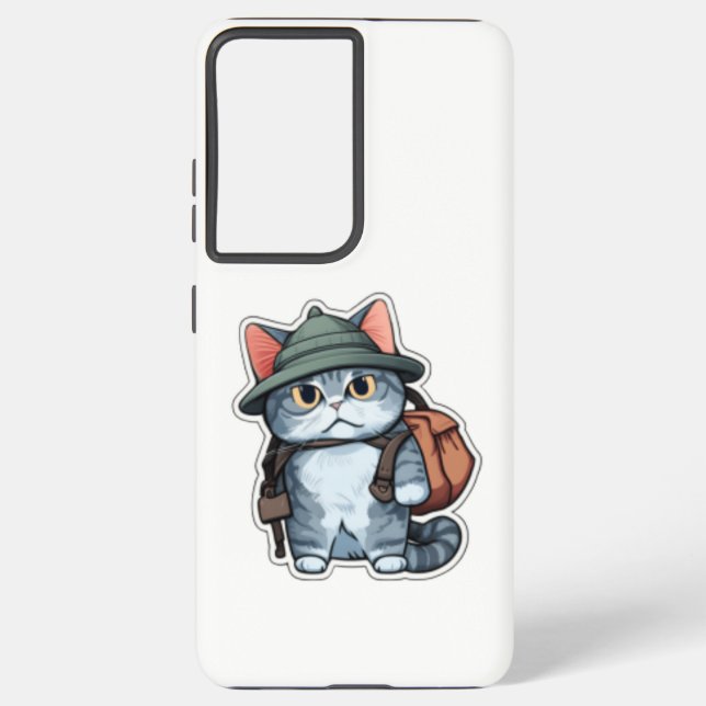 Niedliches Cat Samsung S8 Cover - Perfektes Gesche Samsung Galaxy Hülle (Rückseite)