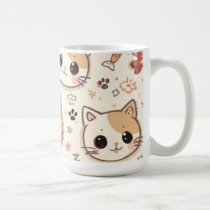 Niedliches Cat simple pet kitta Pattern Party Kaffeetasse