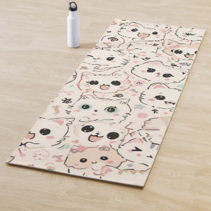 Niedliches Cat simple pet kitta Pattern Party Yogamatte