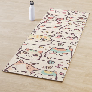 Niedliches Cat simple pet kitta Pattern Party Yogamatte