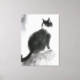 Niedliches Cat Wall Art Leinwand Art Deco