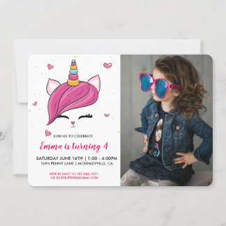 Niedliches Caticorn-Gesicht | Foto Einladung zum G