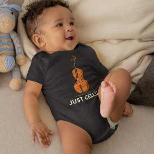Niedliches Cellist Baby Showgag-Geschenk Baby Strampler