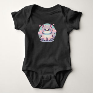 Niedliches Chat-Design Baby Strampler