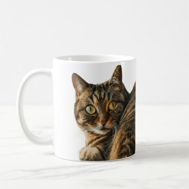 Niedliches Chat-Design Kaffeetasse (Links)