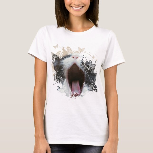 Niedliches Chat-Design T-Shirt (Vorderseite)