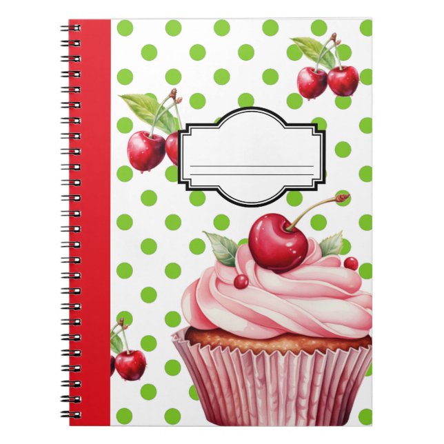 Niedliches Cherry-Notebook Notizblock (Vorderseite)