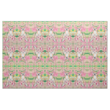 Niedliches Chihuahua Art Pink Green Dog Portrait