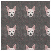 Niedliches Chihuahua Hund Gold Schwarzer Glitzer M