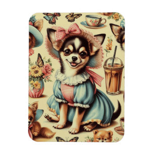 Niedliches Chihuahua-Welpenbild Magnet