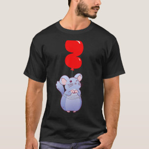 Niedliches Chinchilla 2. Geburtstag Kinder Ballon T-Shirt