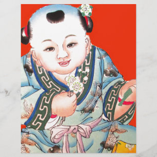 Niedliches Chinesisch lachen Viel Glück Buddha auf