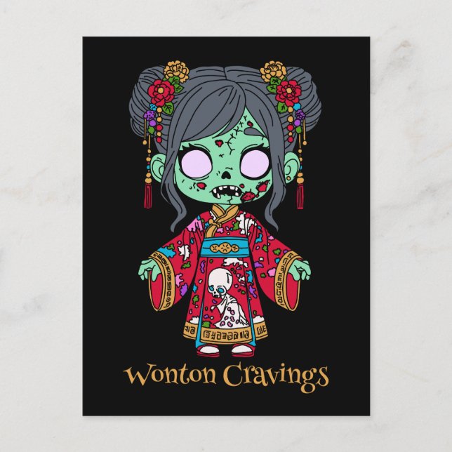 Niedliches Chinesisch Postkarte (Vorderseite)