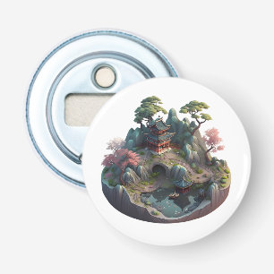 Niedliches chinesisches Fantasy 3D Landscape Flasc Flaschenöffner