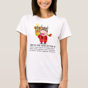 Niedliches chinesisches Neujahr der Ox-Züge T-Shirt