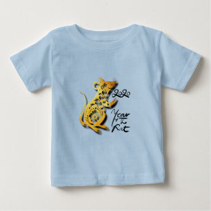 Niedliches chinesisches New Year RRat Blue Baby T- T-shirt