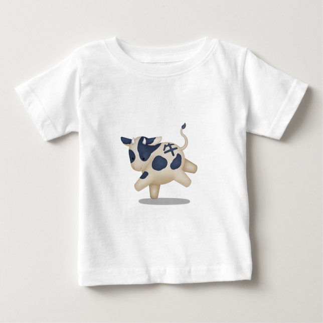 Niedliches Chinesisches Zodiac Ox Baby T-shirt (Vorderseite)