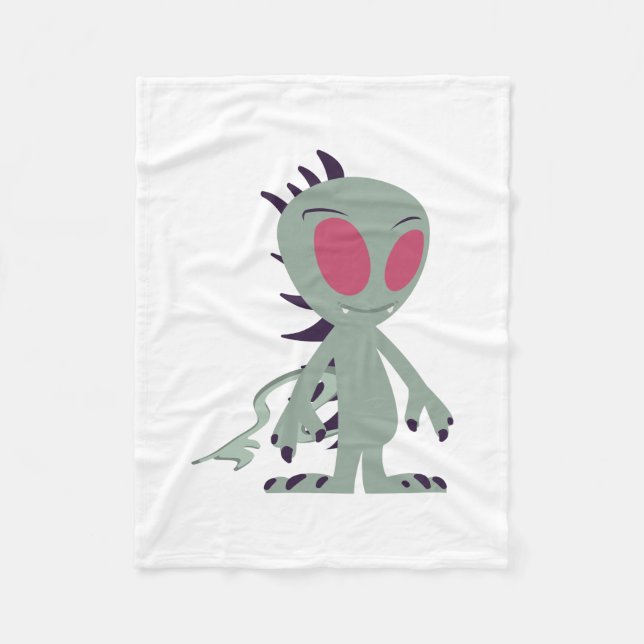 Niedliches Chupacabra Fleecedecke (Vorderseite)