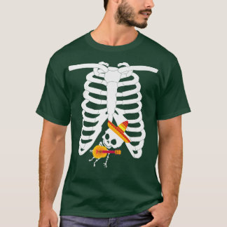 Niedliches Cinco de Mayo Schwangere Skelette T-Shirt