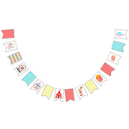 Niedliches Circus Festival Kinder Party Wimpelkette