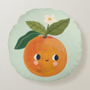 Niedliches Clementine Pillow Whimsical Kinderzimme Rundes Kissen