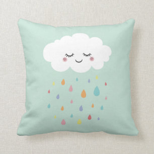Niedliches Cloud Rainbow Throw Pillow Baby Kinderz Kissen