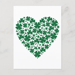 Niedliches Clover Kleeblatt Herts St. Patrick's Da Postkarte