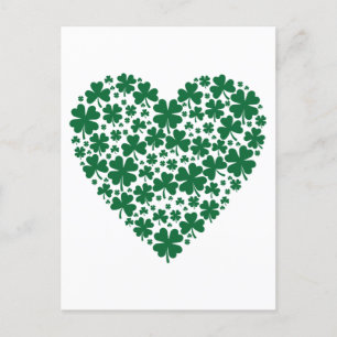 Niedliches Clover Kleeblatt Herts St. Patrick's Da Postkarte