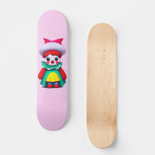 Niedliches Clownrosa Skateboard
