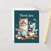 Niedliches Coffee Shop Vielen Dank oder Verkäufer